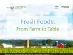 Fresh Foods: From Farm to Table