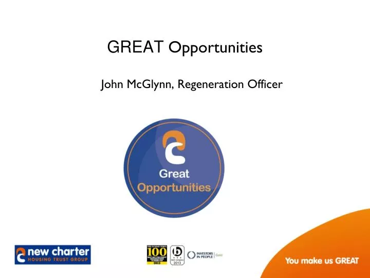 great opportunities john mcglynn regeneration officer