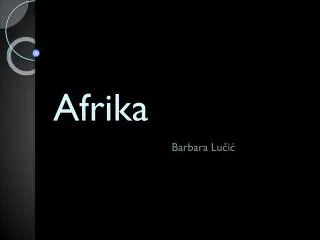 afrika
