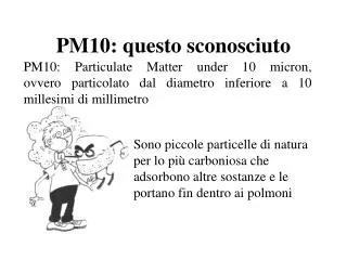 pm10 questo sconosciuto