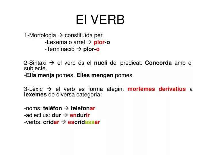 el verb