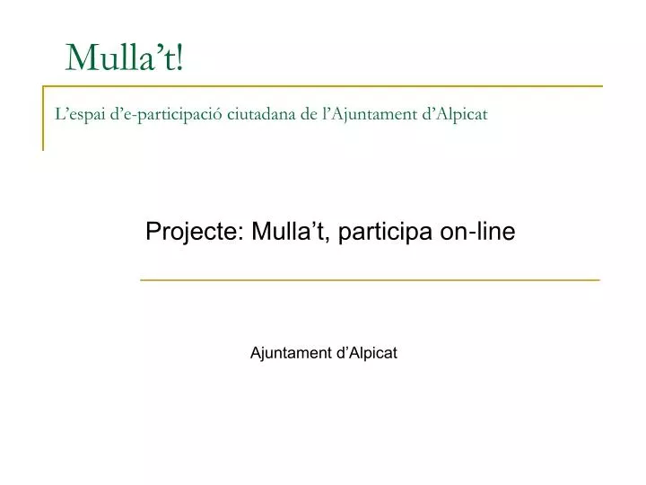 mulla t l espai d e participaci ciutadana de l ajuntament d alpicat