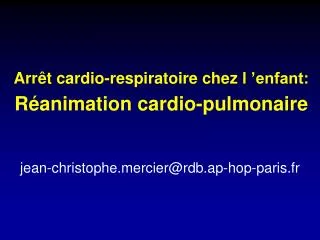 arr t cardio respiratoire chez l enfant r animation cardio pulmonaire