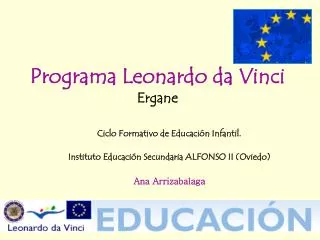programa leonardo da vinci ergane