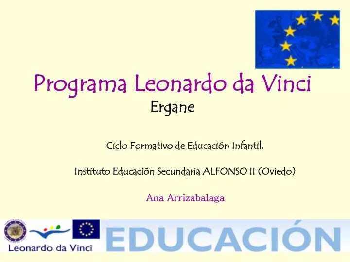 programa leonardo da vinci ergane