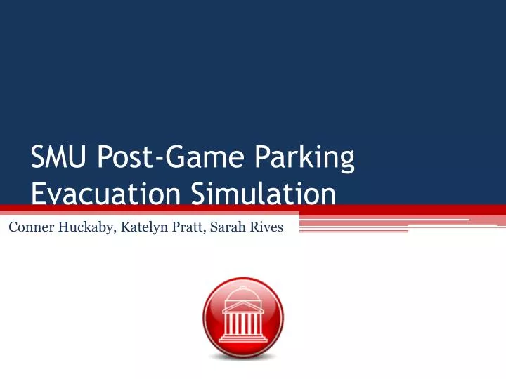 smu post game parking evacuation simulation