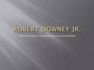 robert downey jr