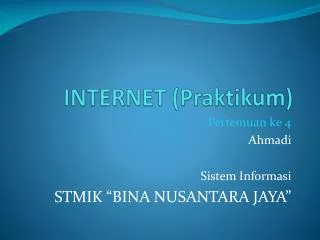 internet praktikum