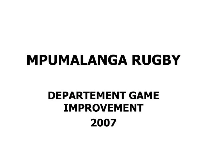 mpumalanga rugby
