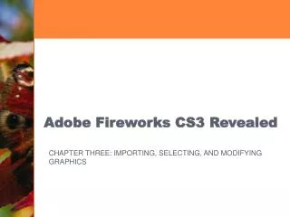 Adobe Fireworks CS3 Revealed