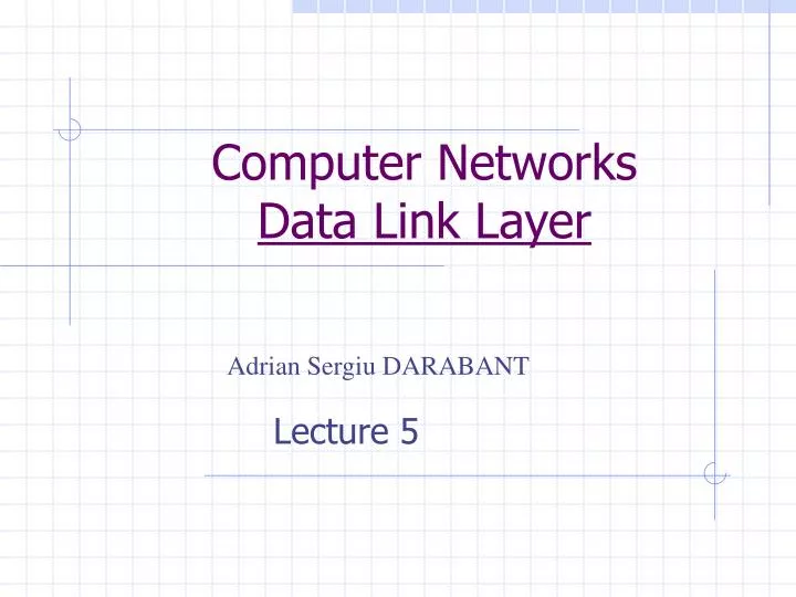 computer networks data link layer