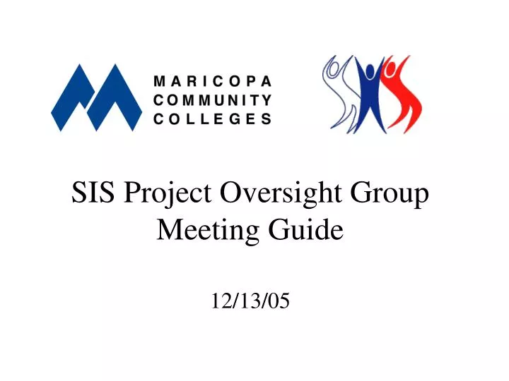sis project oversight group meeting guide