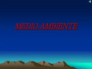 medio ambiente