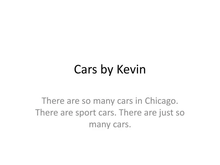 cars by kevin
