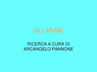 gli arabi
