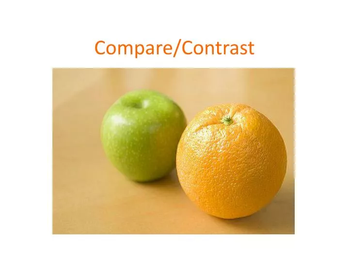 compare contrast