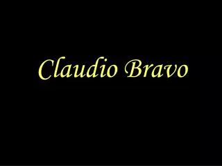 claudio bravo