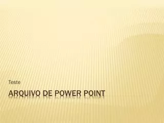 Arquivo de Power Point
