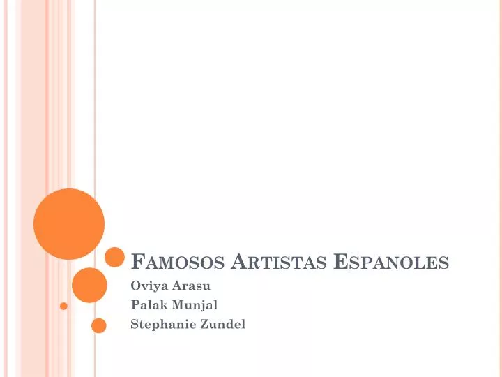 famosos artistas espanoles