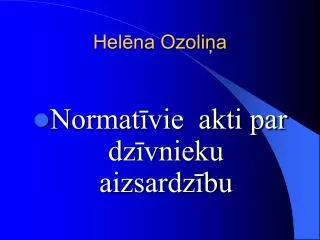 hel na ozoli a