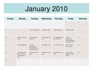 january 2010