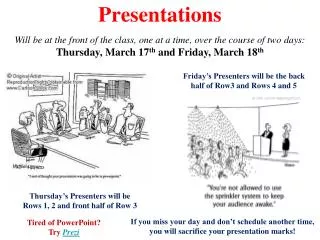 Presentations