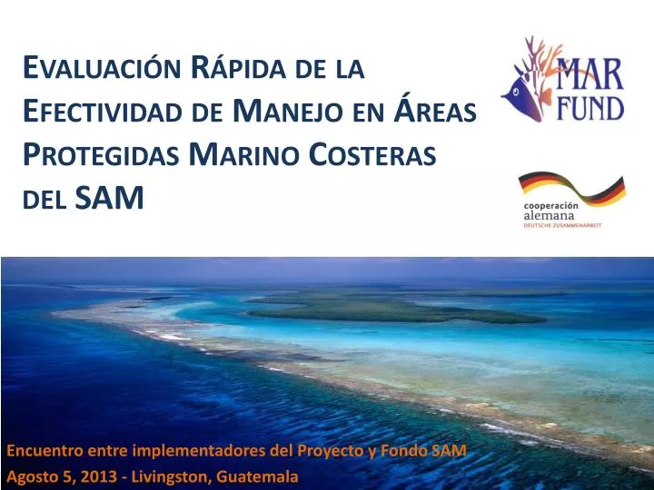 evaluaci n r pida de la efectividad de manejo en reas protegidas marino costeras del sam