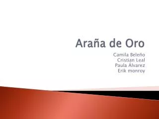 ara a de oro