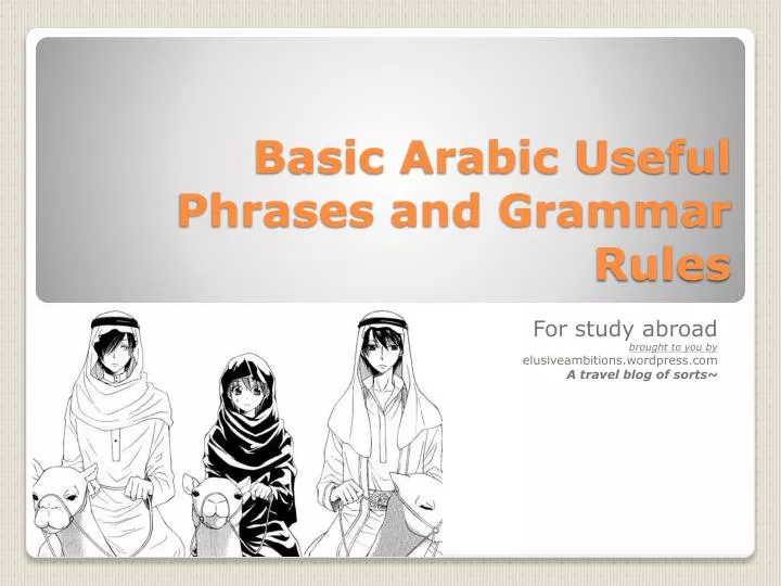 basic arabic useful phrases and grammar rules