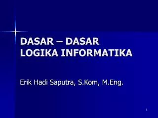 dasar dasar logika informatika