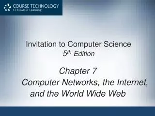 invitation to computer science 5 th edition