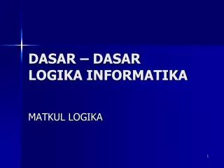 dasar dasar logika informatika