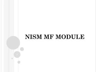 NISM MF MODULE