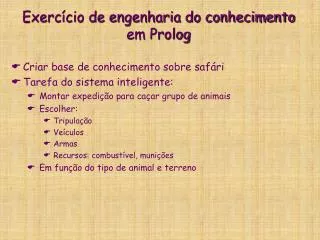 exerc cio de engenharia do conhecimento em prolog