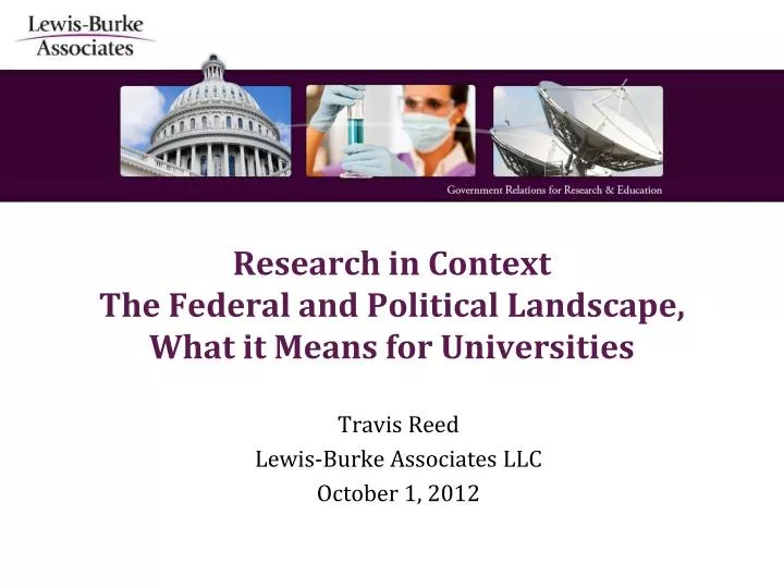 research in context the federal and political landscape what it means for universities