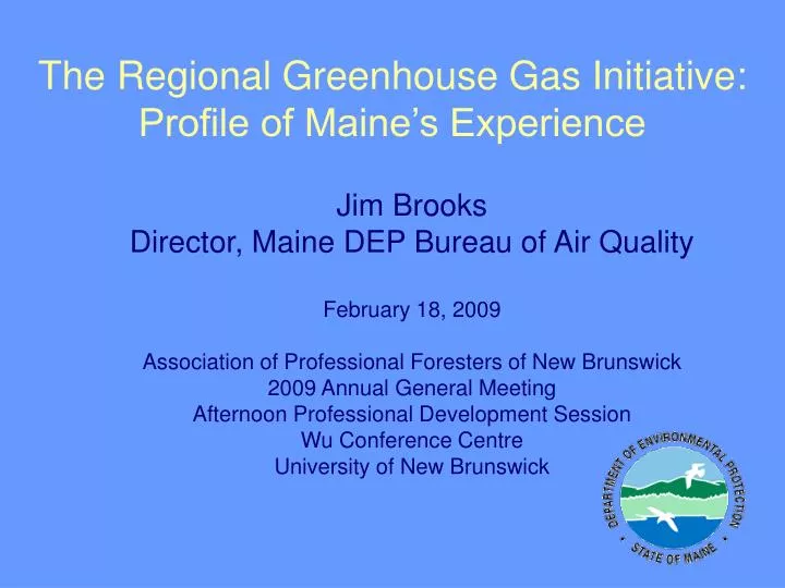 the regional greenhouse gas initiative profile of maine s experience