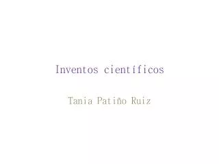 inventos cient ficos