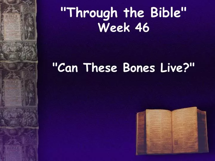 through the bible week 46