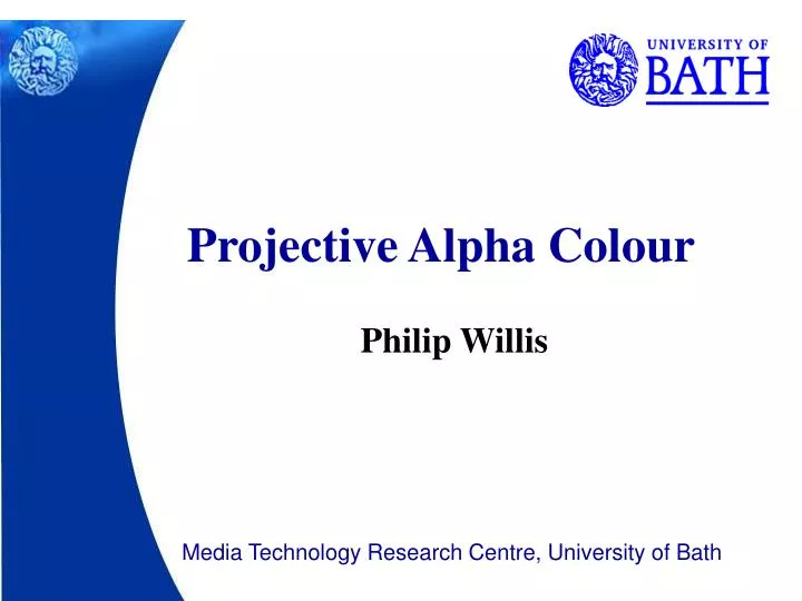 projective alpha colour