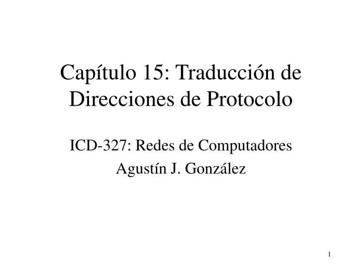 cap tulo 15 traducci n de direcciones de protocolo