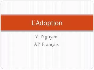 l adoption
