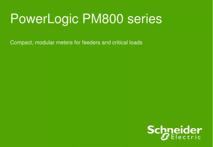 powerlogic pm800 series