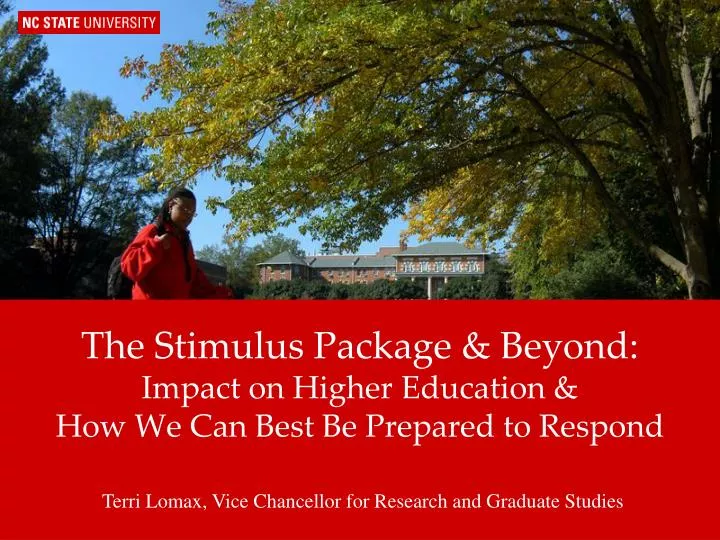 the stimulus package beyond impact on higher education how we can best be prepared to respond