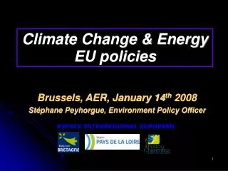 Climate Change &amp; Energy EU policies