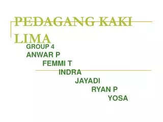 pedagang kaki lima