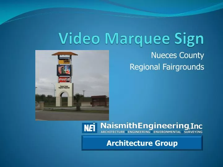 video marquee sign
