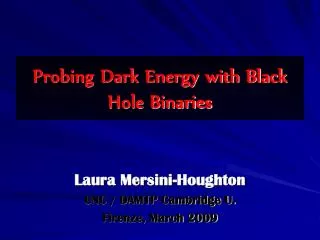 Probing Dark Energy with Black Hole Binaries