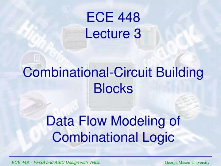 combinational circuit building blocks data flow modeling of combinational logic