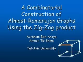 A Combinatorial Construction of Almost-Ramanujan Graphs Using the Zig-Zag product