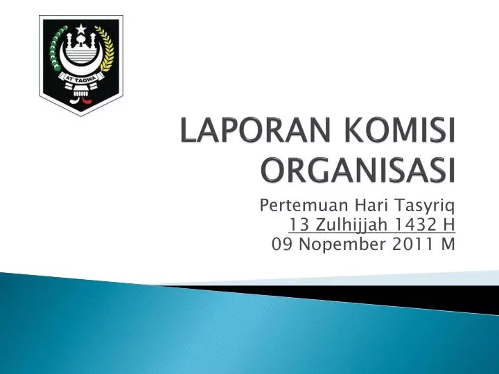 laporan komisi organisasi